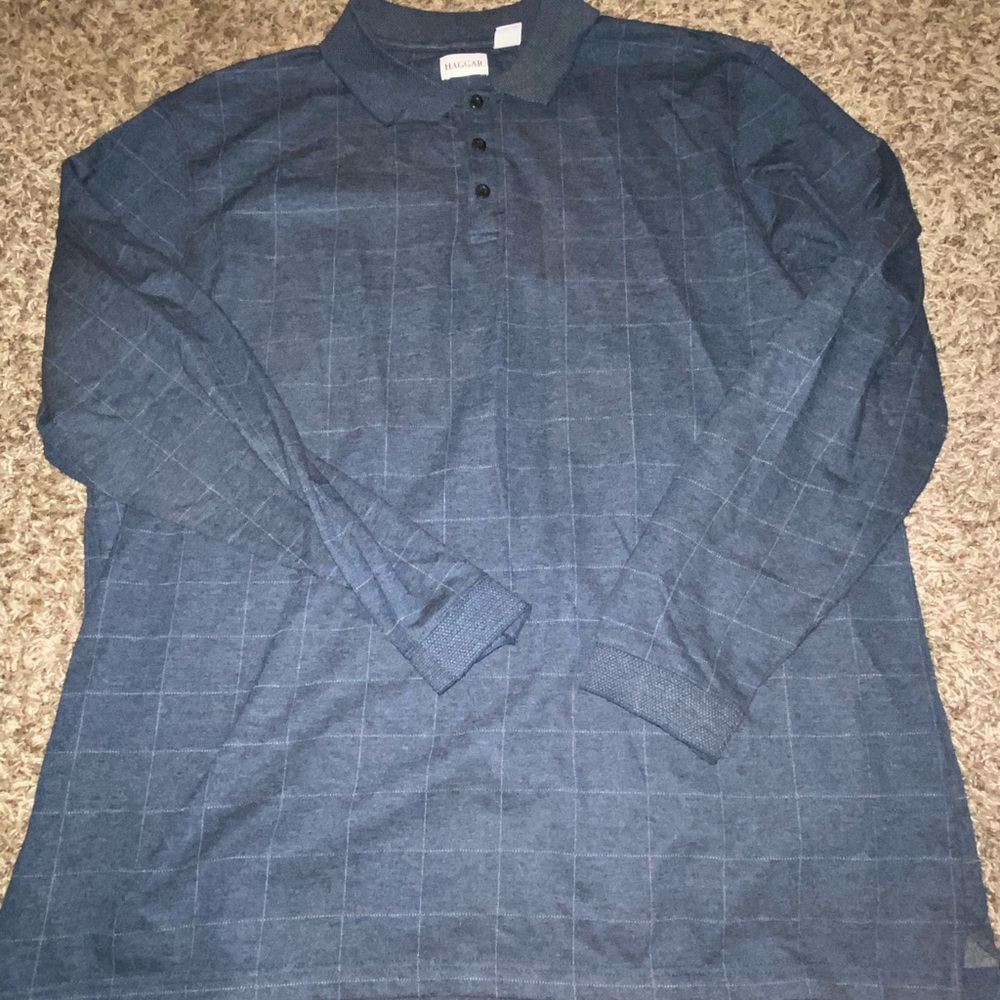 Haggar Long Sleeve Polo